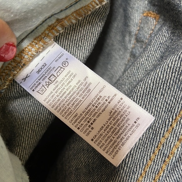 GAP DENIM STRAIGHT‎ VINTAGE MEN’S JEANS SIZE 36x32 - Picture 11 of 15